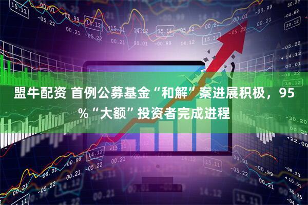 盟牛配资 首例公募基金“和解”案进展积极，95%“大额”投资者完成进程