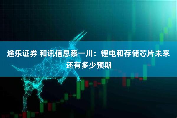 途乐证券 和讯信息蔡一川：锂电和存储芯片未来还有多少预期